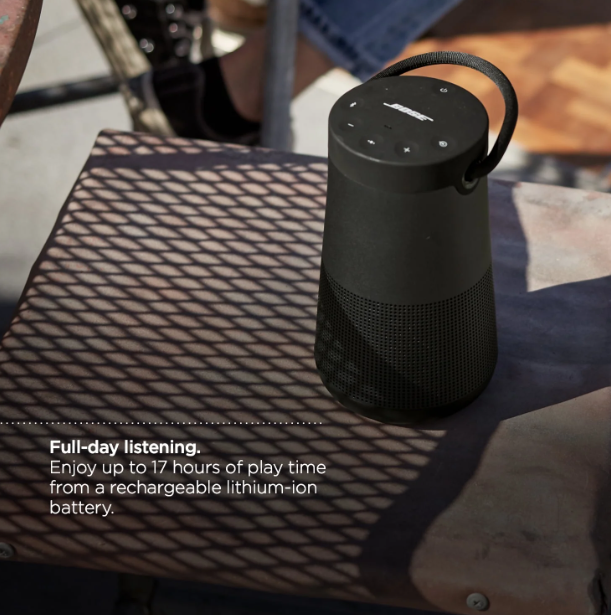 Bose SoundLink Revolve+ II Bluetooth Speaker, Water Resistant Portable Speaker, Black