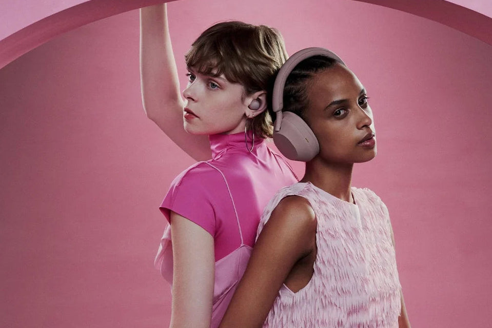 Sony WH-1000XM5 The Best Wireless Noise Canceling Headphones, Black,Pink and Silver