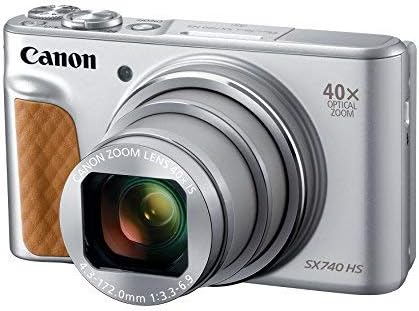 Canon PowerShot SX740 Digital Camera w/40X Optical Zoom & 3 Inch Tilt LCD - 4K Video, Wi-Fi, NFC, Bluetooth Enabled