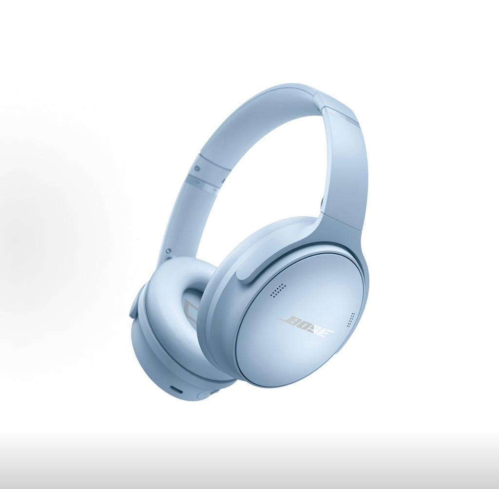 Bose QuietComfort Headphones - Wireless Bluetooth Headphones, Active Over Ear Noise Cancelling and Mic, USB-C Charging, Deep Bass, Up to 24 Hours of Playtime, Moonlight Grey - Limited Edition Color