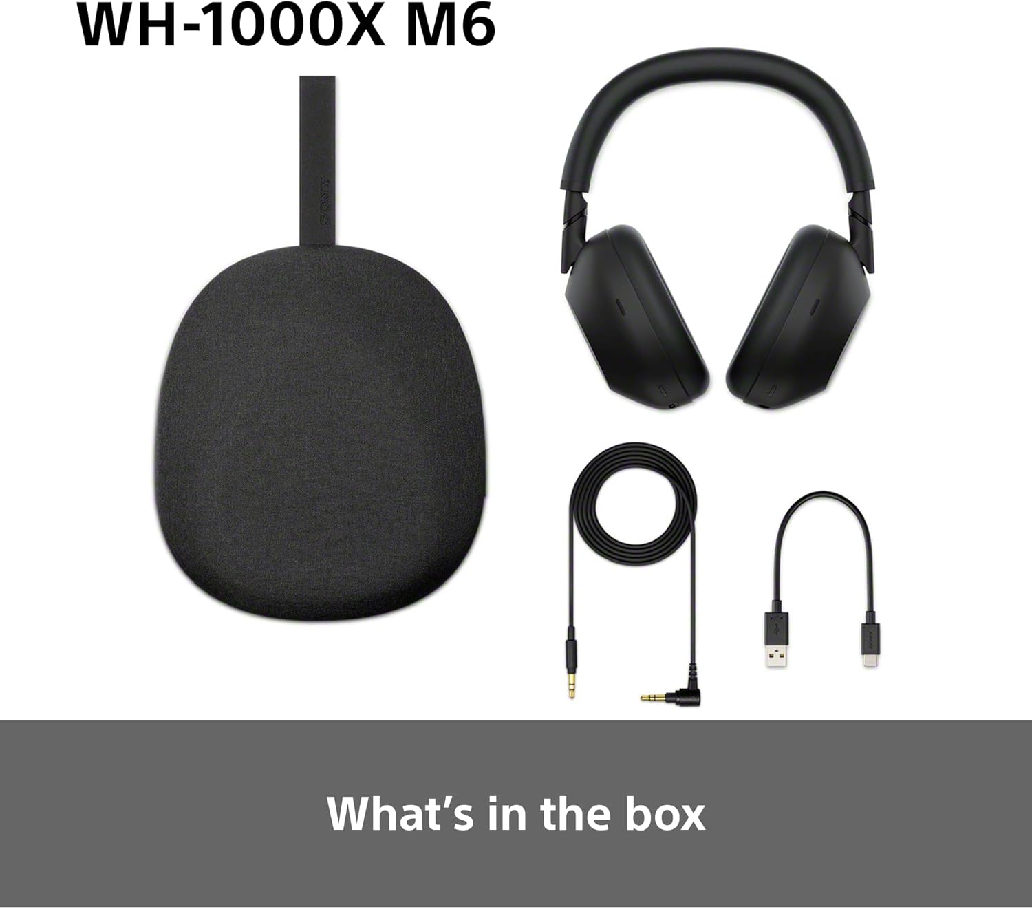 Sony WH-1000XM6 Flagship Noise Cancelling Over-Ear Wireless Bluetooth Headphones, Signature Hi-Res Sound, Ultimate Comfort, Foldable Design, Durable Case, 30 HR Battery, iOS & Android