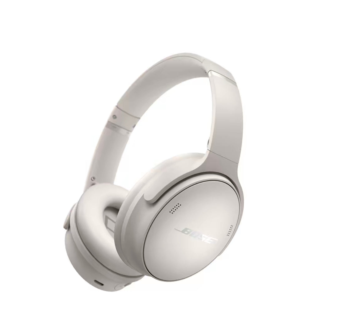 Bose QuietComfort Headphones - Wireless Bluetooth Headphones, Active Over Ear Noise Cancelling and Mic, USB-C Charging, Deep Bass, Up to 24 Hours of Playtime, Moonlight Grey - Limited Edition Color